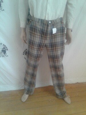 Plaid Jeans  Hermans   36 X 32