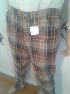 Plaid Jeans  Hermans   36 X 32