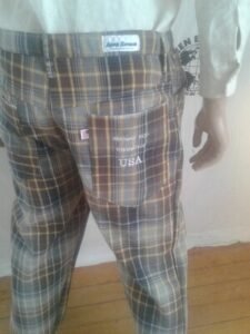 Plaid Jeans  Hermans   36 X 32