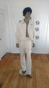 Mens White Raw Japanese Silk Suit 42 