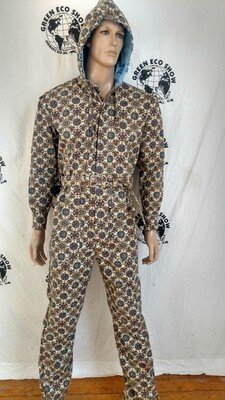 Mens Jumpsuit Hoody M Print Anna Herman