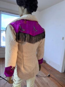 Western Coat wool silk L