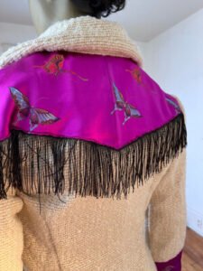 Western Coat wool silk L