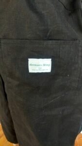 Hermans Hemp black XL Drawstring Shorts 