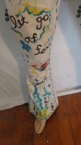 Mens Hand Painted Grafitti Jeans colab 34"
