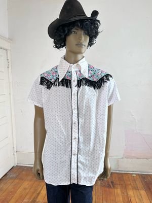 Rosebud Cowboy Western Shirt L 
