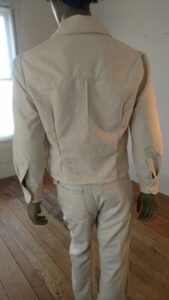 Mens White Raw Japanese Silk Suit 42 