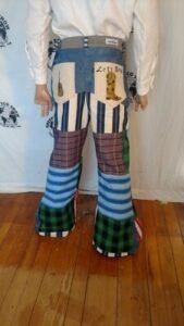 Mens Patchwork Jeans 36 X 33 USA