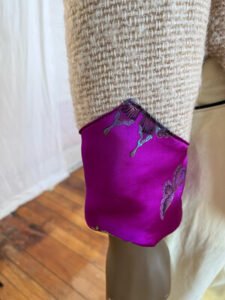 Western Coat wool silk L