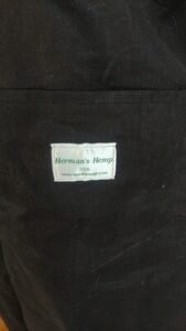 Hermans Hemp black XL Drawstring Shorts 