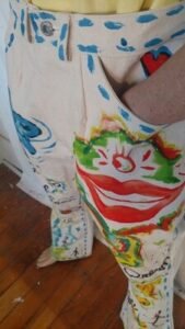 Mens Hand Painted Grafitti Jeans colab 34"