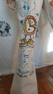Mens Hand Painted Grafitti Jeans colab 34"