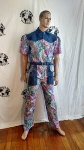 Mens Jumpsuit  Western Pastel  L X 31