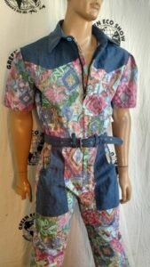 Mens Jumpsuit  Western Pastel  L X 31