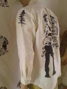 Hermans Hemp Grafitti Shirt  Grafitti Girl L