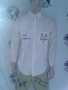 Hermans Hemp Grafitti Shirt  Grafitti Girl L