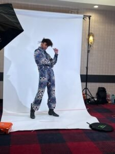 Arkansas Quilt Print Mens Jumpsuit Western L