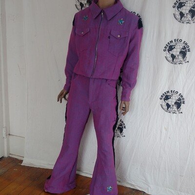 Mens Suit XL Fancy  44 -46 pants 38 X 34