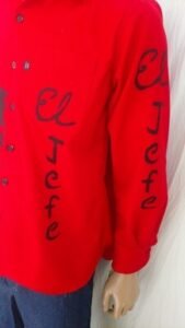Mens Wool Shirt Grafitti El Jefe L USA