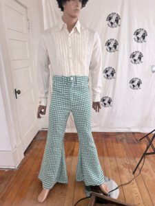 Mens Vaquero green Check bells L