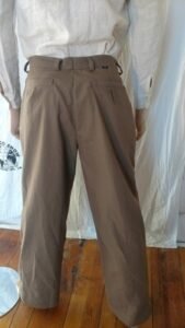 Mens Suit 44 w metal trim Tan cotton