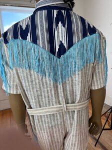 Mens Western Striped 3XL Jumpsuit
