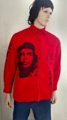 Mens Wool Shirt Grafitti El Jefe L USA
