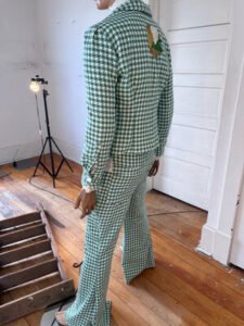 Mens Vaquero green Check bells L