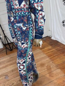 Arkansas Quilt Print Mens Jumpsuit Western L