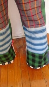 Mens Patchwork Jeans 36" Bells