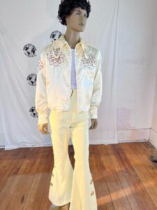 Men's Rhinestone Satin Light Jacket