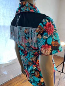 Cowboy Cactus Flower Embroidered Shirt M