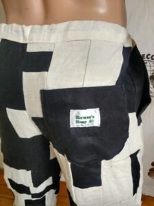 Hermans Hemp M X 32 Patchwork Drawstring Pants  USA
