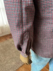 Plaid Wool Western Jacket FringeL