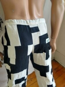 Hermans Hemp M X 32 Patchwork Drawstring Pants  USA