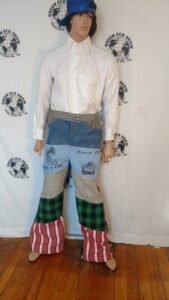 Mens Patchwork Jeans 36" Bells