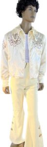 Men's Rhinestone Satin Light Jacket