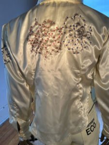 Men's Rhinestone Satin Light Jacket