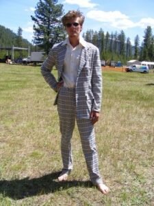 Men's Plaid Suit 42