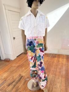 Donut Slouche Set  white tab shirt L