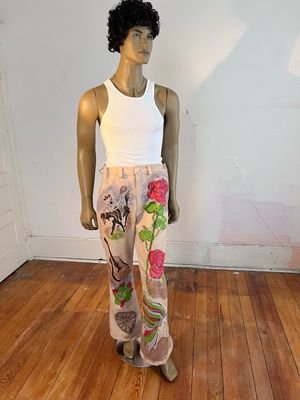 Airbrushed Western Pants 36" 