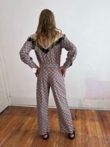 Mens Bronco Western Jumpsuit L X 32 