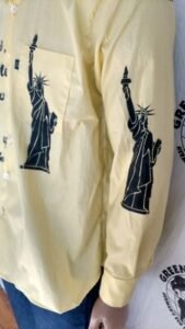 Statue of Liberty Air brushed Shirt  USA XL