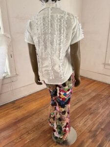 Donut Slouche Set  white tab shirt L