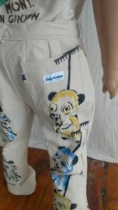 Gardening Panda Jeans 35' Airbrushed