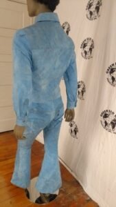 Men's Organic Cotton indigo Suit S 