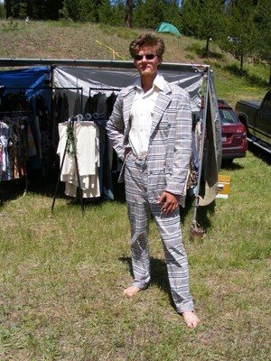 Men's Plaid Suit 42