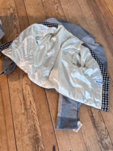 Mens Plaid Wool Suit 42 33 x 31 Wool vaquero wide leg