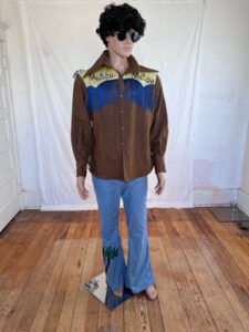 Linen Malibu Linen Western Shirt M