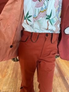 Mens Embroidered Moss Sticht 44 34X33 Longhorn Western